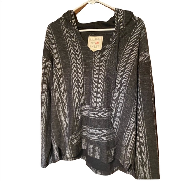 Beach By Exist Tops - Beach by Exist charcoal Gray pullover